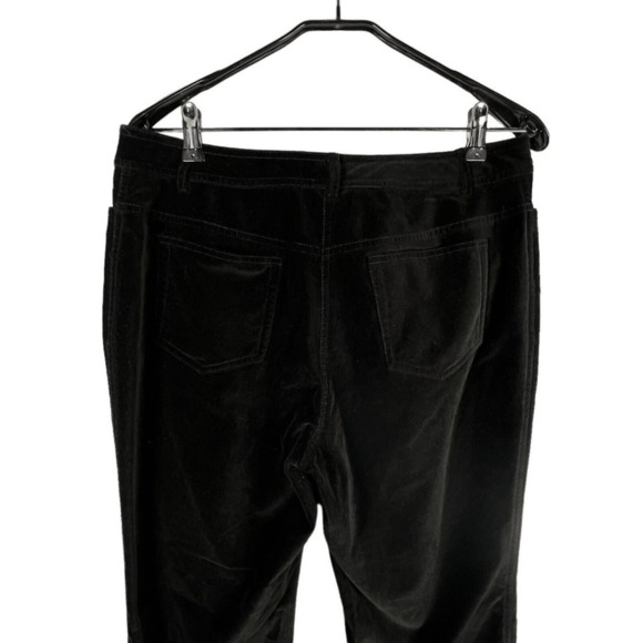 Calvin Klein  Black Velvet Pants Size 10 - Picture 6 of 8